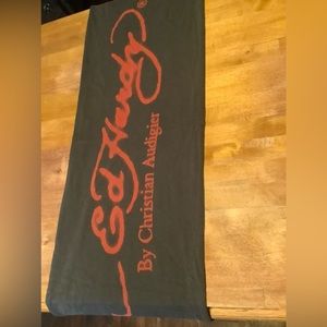 Ed hardy cotton gray scarf